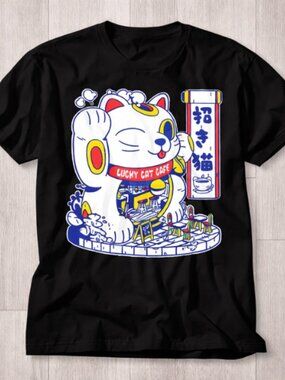 Maneki Neko Lucky Cat T-Shirt